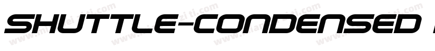 Shuttle-Condensed Italic字体转换